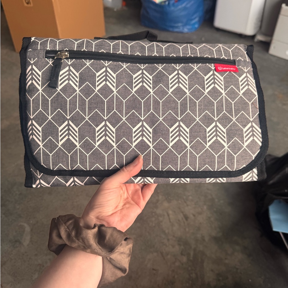 Stylish Gray Baby Change Pad